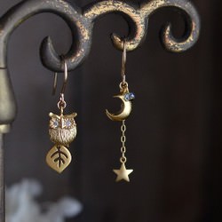 lovebird 14kgf★ふくろうのピアス